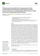 A Randomised Controlled Trial Comparing the Effects of Personalised Diet and Physical Activity Intervention Versus Usual Care on Cardiometabolic Risk Factors in Adults with Inactive Inflammatory Bowel Disease
