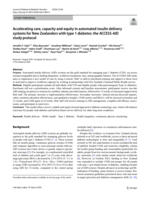 Accelerating care, capacity and equity in automated insulin delivery systems for New Zealanders with type 1 diabetes: the ACCESS-AID study protocol
