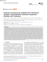 Synthesis of Heterocyclic Scaffolds from Nitrobenzyl Alcohols Using Reduction-Generated Azaquinone Methides and Cyclization