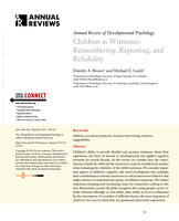 Children as Witnesses: Remembering, Reporting, and Reliability