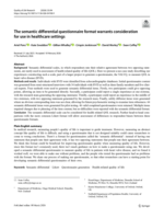 The semantic differential questionnaire format warrants consideration for use in healthcare settings