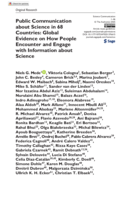 Public Communication about Science in 68 Countries: Global Evidence on How People Encounter and Engage with Information about Science