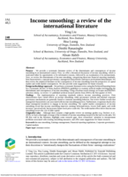 Income smoothing: a review of the international literature