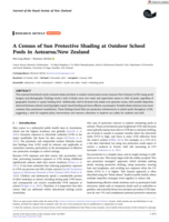 A Census of Sun Protective Shading at Outdoor School Pools in Aotearoa/New Zealand