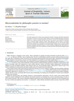 Microcredentials for philosophic practice in tourism?