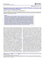 Navigating Interpersonal Conflict During the COVID-19 Pandemic: Associations with Indicators of Psychological Well-Being