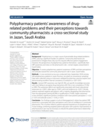 Polypharmacy patients’ awareness of drug-related problems and their perceptions towards community pharmacists: a cross-sectional study in Jazan, Saudi Arabia