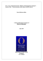 "It's A Very Tough Life for Me": Diabetes self-management amongst I-Taukei in Fiji - A mixed-methods study using wearable cameras