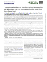 Leptospirosis Incidence at Four Sites in Sub-Saharan Africa and South East Asia: An International Multi-Site Hybrid Surveillance Study
