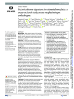Gut microbiome signatures in colorectal neoplasia: a cross-sectional study across neoplasia stages and subtypes