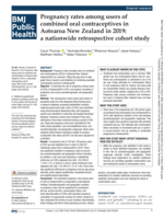Pregnancy rates among users of combined oral contraceptives in Aotearoa New Zealand in 2019: a nationwide retrospective cohort study