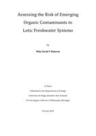 Assessing the risk of emerging organic contaminants to lotic freshwater ecosystems