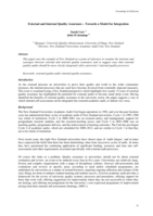 External and internal quality assurance - Towards a model for integration