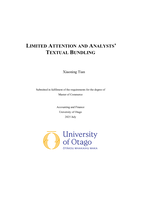 Limited Attention and Analysts' Textual Bundling