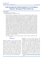 Understanding the Rising Popularity of (Un)religious Pilgrims: Belonging Without Believing