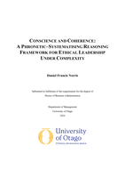 Conscience and coherence: A phronetic-systematising reasoning framework for ethical leadership under complexity