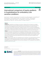 International comparison of equity gradients in hospitalizations for ambulatory care sensitive conditions