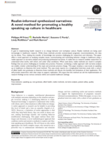 Realist-informed synthesized narratives: A novel method for promoting a healthy speaking up culture in healthcare