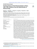 Evolving Patterns of Oral Disease Burden in China, 1990–2021: Evidence From the Global Burden of Disease Study