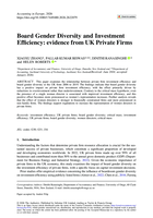 Board Gender Diversity and Investment Efficiency: evidence from UK Private Firms