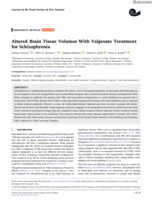 Altered Brain Tissue Volumes With Valproate Treatment for Schizophrenia