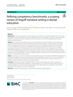 Refining competency benchmarks: a scoping review of Angoff standard-setting in dental education
