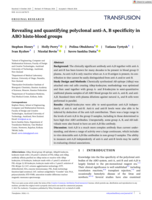 Revealing and quantifying polyclonal anti-A, B specificity in ABO histo-blood groups