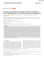 Extending the Shelf Life of Nappi: The Role of Sorbitol in Preserving Signature Fermented Fish Product in Bangladesh