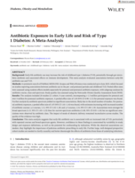 Antibiotic Exposure in Early Life and Risk of Type 1 Diabetes: A Meta-Analysis