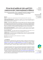 Firm-level political risk and ESG controversies: international evidence
