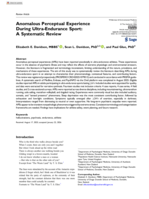 Anomalous Perceptual Experience During Ultra-Endurance Sport: A Systematic Review