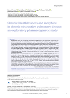Chronic breathlessness and morphine in chronic obstructive pulmonary disease: an exploratory pharmacogenetic study