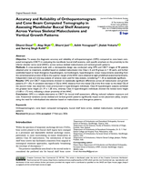 Accuracy and Reliability of Orthopantomogram and Cone Beam Computed Tomography in Assessing Mandibular Buccal Shelf Anatomy Across Various Skeletal Malocclusions and Vertical Growth Patterns