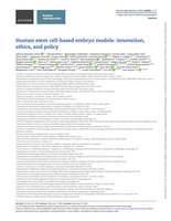 Human stem cell-based embryo models: innovation, ethics, and policy