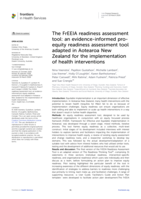 The FrEEIA readiness assessment tool: an evidence-informed pro-equity readiness assessment tool adapted in Aotearoa New Zealand for the implementation of health interventions