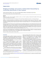 Bridging knowledge and practice: Antimicrobial Stewardship by community pharmacists in New Zealand