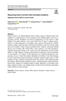 Measuring Ocean Currents with Secondary Students: Applying Science Skills to Local Context