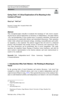 Going ‘Solo’: A Critical Exploration of its Meaning in the Context of Travel