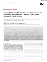 Testing Pitfall Trap Modifications and Trail Cameras for Monitoring the Endangered Cromwell Chafer Beetle (<em>Prodontria Lewisii</em> Broun)
