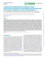Longitudinal sampling of New Zealand cockles (<em>Austrovenus stutchburyi</em>) reveals high viral diversity and taxa-specific responses to environmental factors
