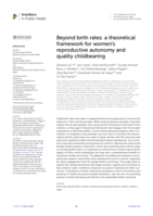 Beyond birth rates: a theoretical framework for women’s reproductive autonomy and quality childbearing