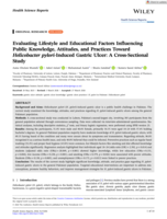 Evaluating Lifestyle and Educational Factors Influencing Public Knowledge, Attitudes, and Practices Toward Helicobacter pylori‐Induced Gastric Ulcer: A Cross‐Sectional Study