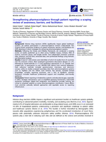 Strengthening pharmacovigilance through patient reporting: a scoping review of awareness, barriers, and facilitators