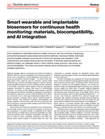 Smart wearable and implantable biosensors for continuous health monitoring: materials, biocompatibility, and AI integration