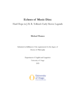 Echoes of music dim: Hard hope in J.R.R. Tolkien's early heroic legends