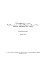 'Kicking against the Pricks': The Influence of Broadsheet Magazine on Second-Wave Feminism in Aotearoa New Zealand