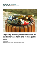 Unpicking alcohol protections: New Bill set to increase harm and reduce public voice