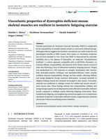 Viscoelastic properties of dystrophin‐deficient mouse skeletal muscles are resilient to isometric fatiguing exercise