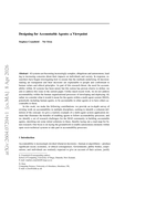 Designing for Accountable Agents: a Viewpoint