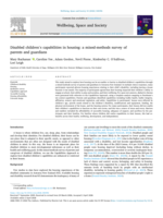 Disabled children’s capabilities in housing: a mixed-methods survey of parents and guardians